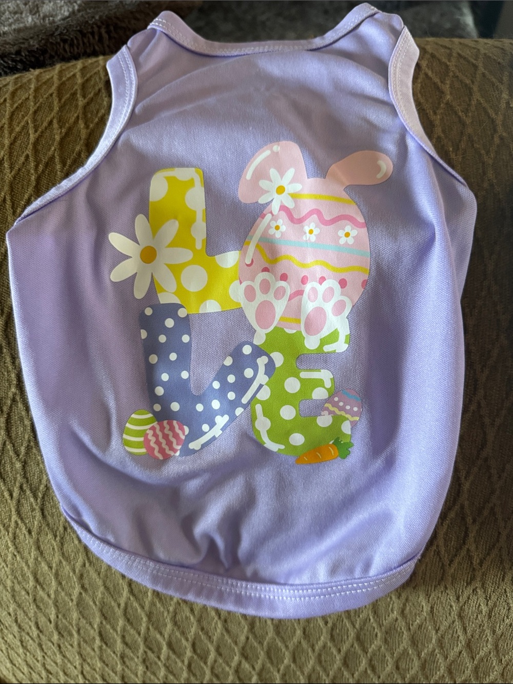 Dogs Lavender Easter Bunny Tank Top - Brand